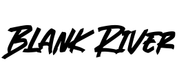 Blank River Font Image