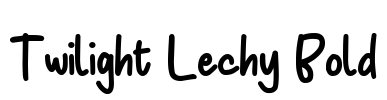Twilight Lechy Bold Font Image