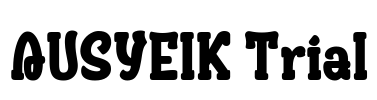 AUSYEIK Trial Font Image