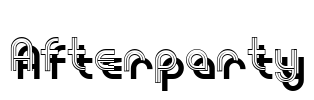 Afterparty Font Image