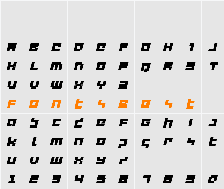 deep data cube expanded italic Character Map