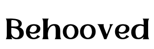 Behooved Font Image