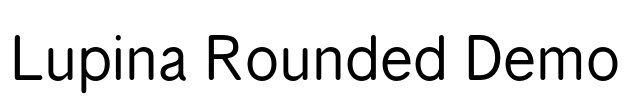 Lupina Rounded Demo Font Image