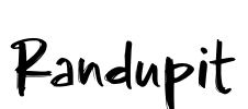Randupit Font Image
