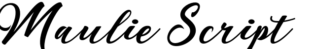 Maulie Script Font Image