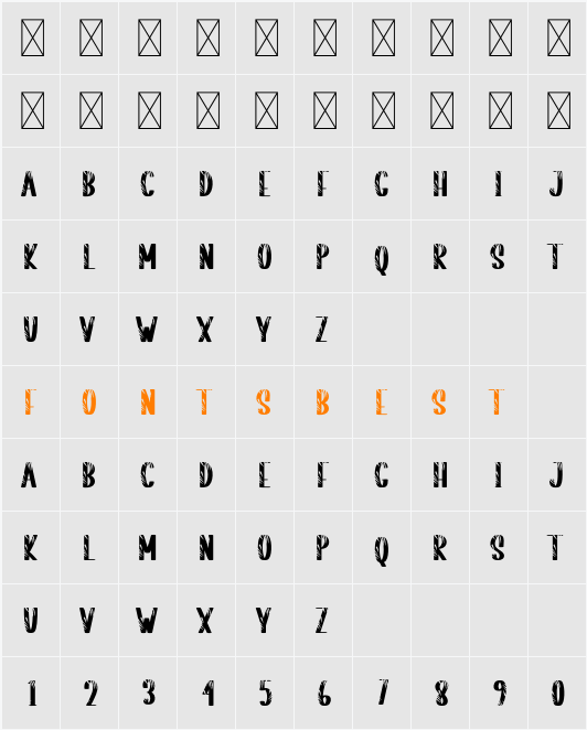 Striped Tiger Character Map