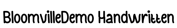 BloomvilleDemo Handwritten Font Image