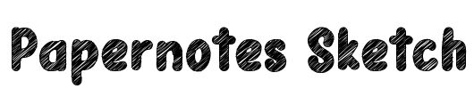 Papernotes Sketch Font Image