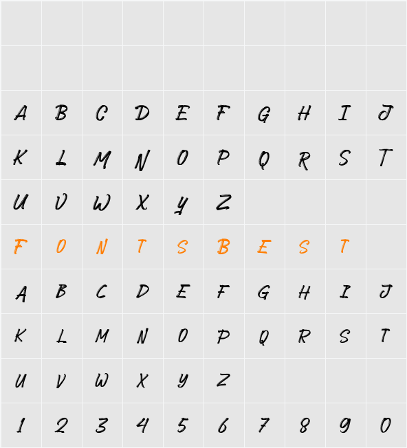 Button Grinder FreePersonal Use Character Map