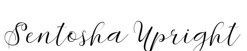 Sentosha Upright Font Image