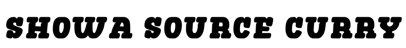 Showa Source Curry Font Image