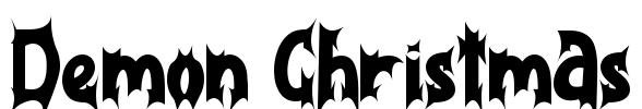 Demon Christmas Font Image