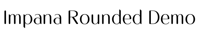 Impana Rounded Demo Font Image
