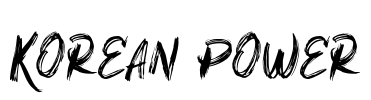 Korean Power Font Image