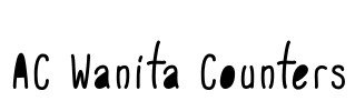 AC Wanita Counters Font Image