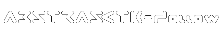 ABSTRASCTIK-Hollow Font Image