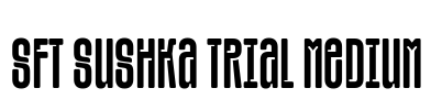 SFT Sushka TRIAL Medium Font Image