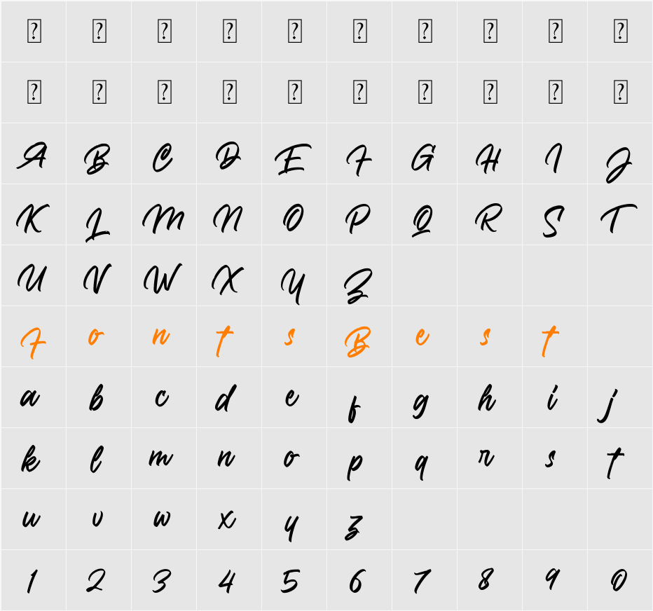 Stompkind Character Map