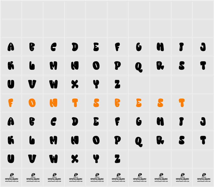 Raspberry Vine DEMO SVG Character Map