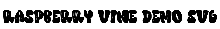 Raspberry Vine DEMO SVG Font Image