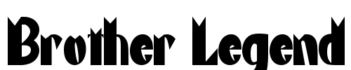 Brother Legend Font Image