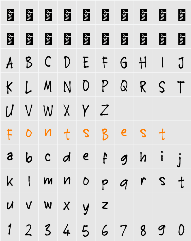 K Kulari Character Map