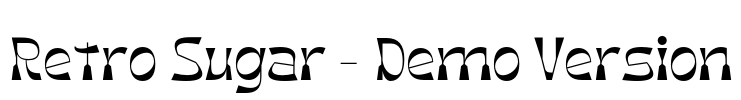 Retro Sugar - Demo Version Font Image