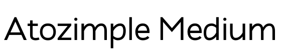 Atozimple Medium Font Image
