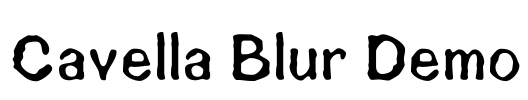Cavella Blur Demo Font Image