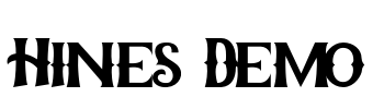 Hines Demo Font Image