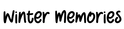 Winter Memories Font Image