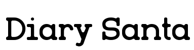 Diary Santa Font Image