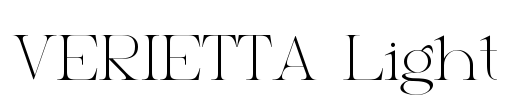 VERIETTA Light Font Image