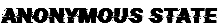 Anonymous State Font Image