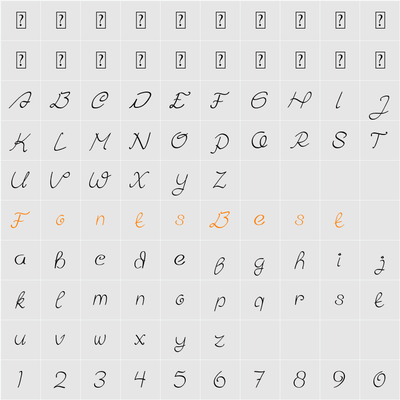 Amora Character Map