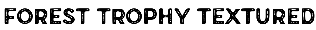 Forest Trophy Textured Font Image