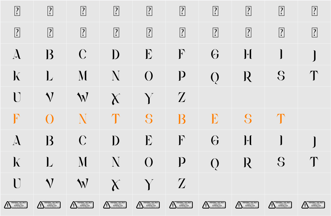 Zasque PERSONAL USE ONLY! Character Map