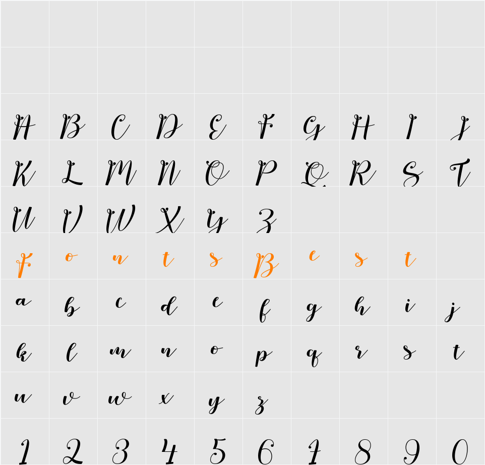 Hello Smile Character Map