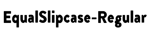 EqualSlipcase-Regular Font Image