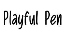 Playful Pen Font Image