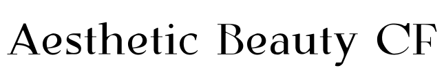 Aesthetic Beauty CF Font Image