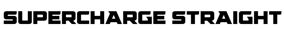 Supercharge Straight Font Image
