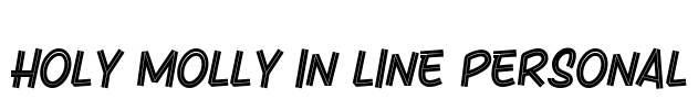 Holy Molly In Line Personal Font Image