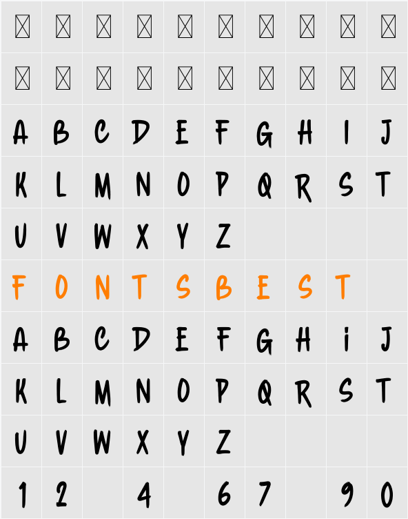Adelines Character Map