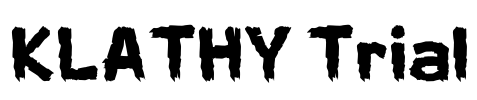 KLATHY Trial Font Image