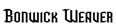 Bonwick Weaver Font Image