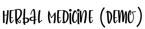 Herbal Medicine (Demo) Font Image