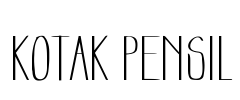 Kotak Pensil Font Image