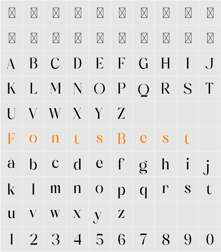 Magden Character Map