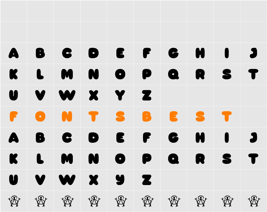 Ws Bloem Demo Character Map
